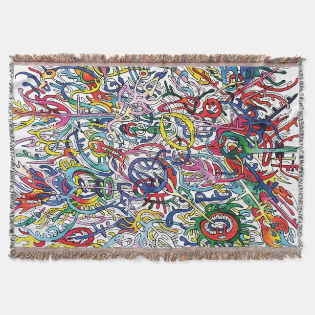 The intricacies. throw blanket (Front)