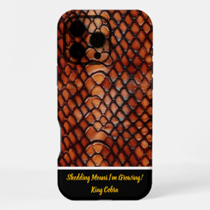 The intricate textures of shedding snake skins iPhone 16 pro max case