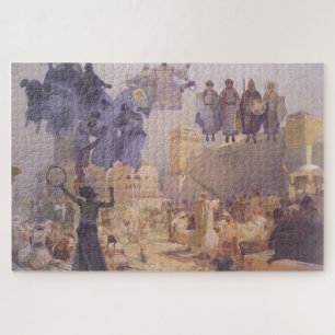 The Introduction of Slavonic Liturgy by Mucha Jigsaw Puzzle