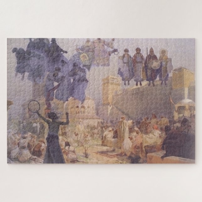 The Introduction of Slavonic Liturgy by Mucha Jigsaw Puzzle (Horizontal)