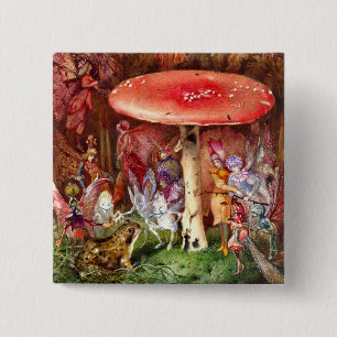 The Intruder John Anster Fitzgerald 15 Cm Square Badge