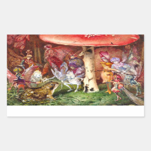 The Intruder John Anster Fitzgerald Rectangular Sticker