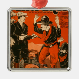The Intruder - Western Cowboy Comedy Theatrical Metal Tree Decoration