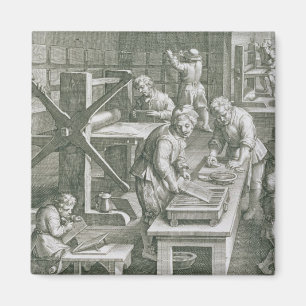 The Invention of Copper Engraving, plate 20 from ' Magnet