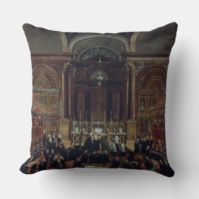 The Investiture of a Monarch in San Lorenzo (oil o Cushion (Front)