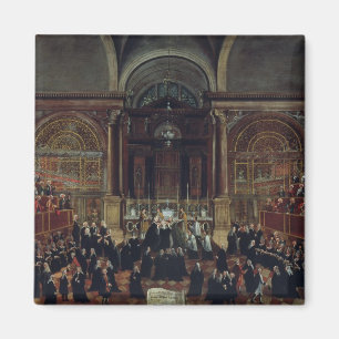 The Investiture of a Monarch in San Lorenzo (oil o Magnet