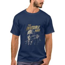 The Invisible Man Gold Foil Horror Shirt