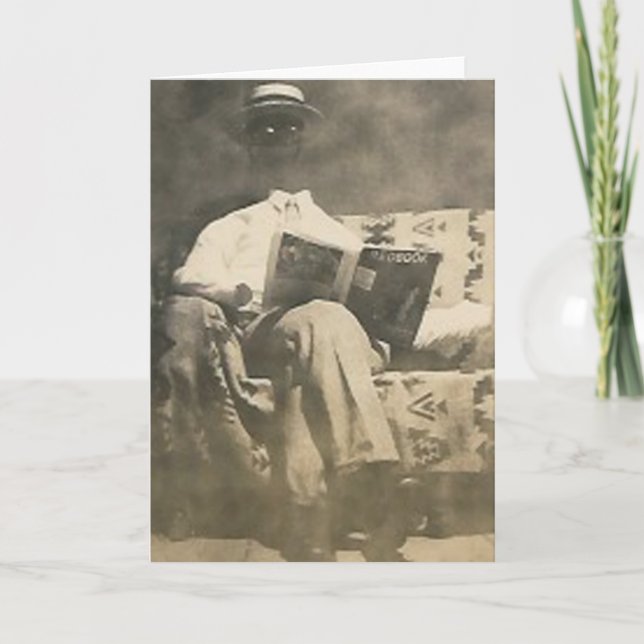 The invisible man greeting card (Front)