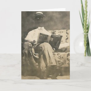 The invisible man greeting card