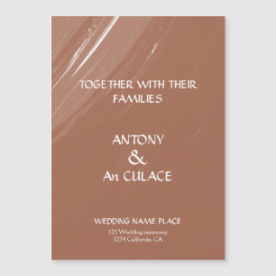 The invitation is simple, but it's also elegant