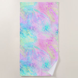 The Iridescent Leopard Series Design 10 Beach Towel