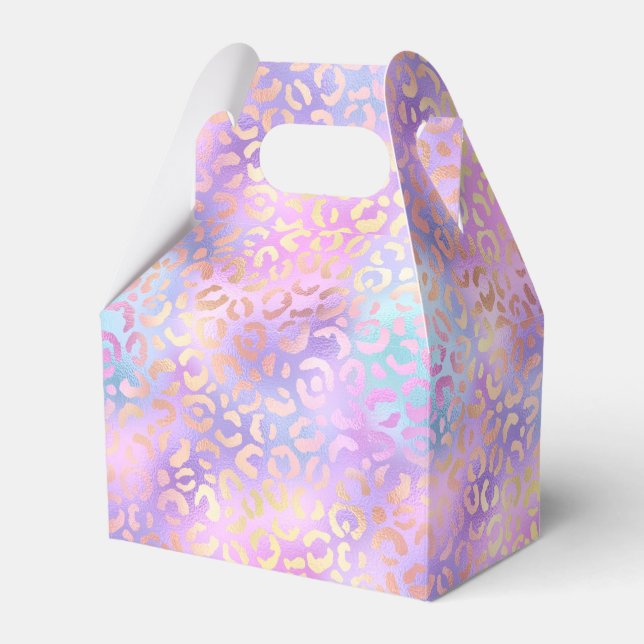 The Iridescent Leopard Series Design 10 Favour Box (Front Side)