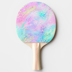 The Iridescent Leopard Series Design 10 Ping Pong Paddle