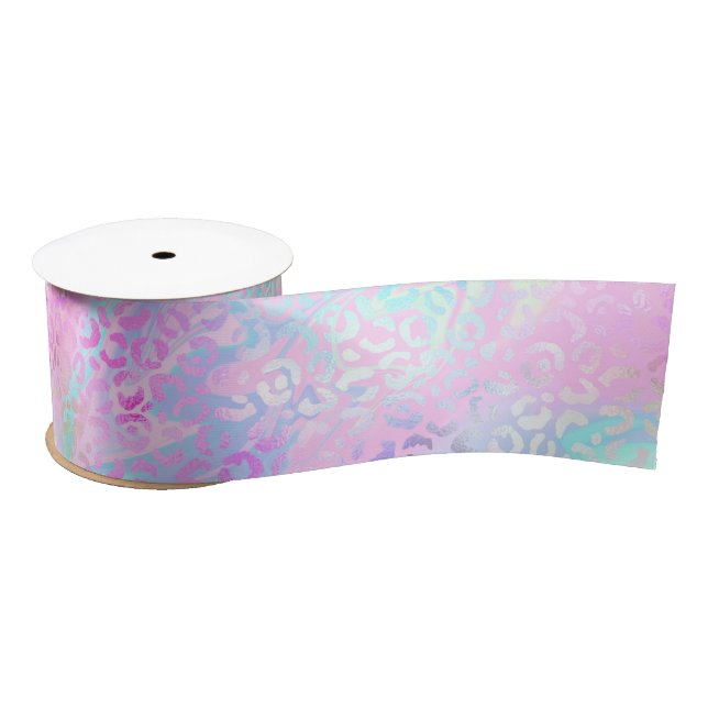 The Iridescent Leopard Series Design 10 Satin Ribbon (Spool)