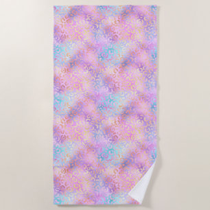 The Iridescent Leopard Series Design 11 Beach Towel