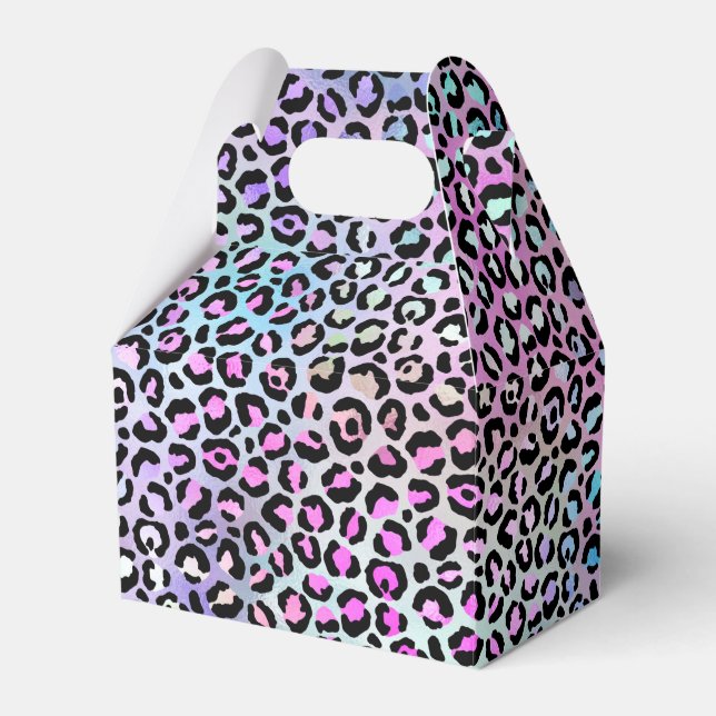 The Iridescent Leopard Series Design 12 Favour Box (Front Side)