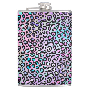 The Iridescent Leopard Series Design 12 Hip Flask
