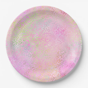 The Iridescent Leopard Series Design 1 Paper Plate