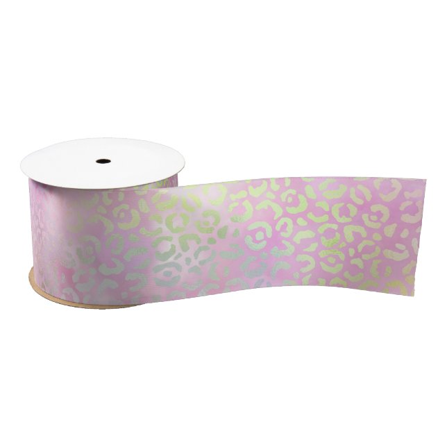 The Iridescent Leopard Series Design 1 Satin Ribbon (Spool)