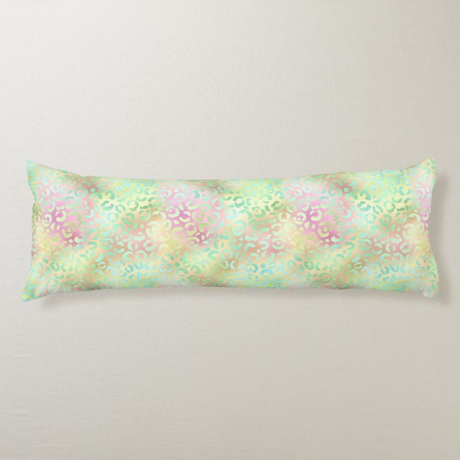 The Iridescent Leopard Series Design 2 Body Cushion (Front)