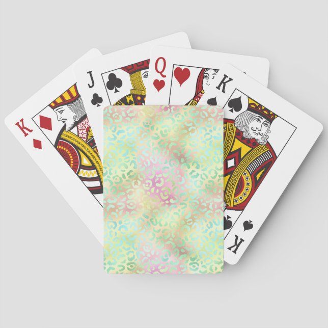 The Iridescent Leopard Series Design 2 Playing Cards (Back)