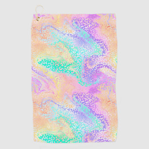 The Iridescent Leopard Series Design 3 Golf Towel
