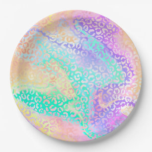 The Iridescent Leopard Series Design 3 Paper Plate