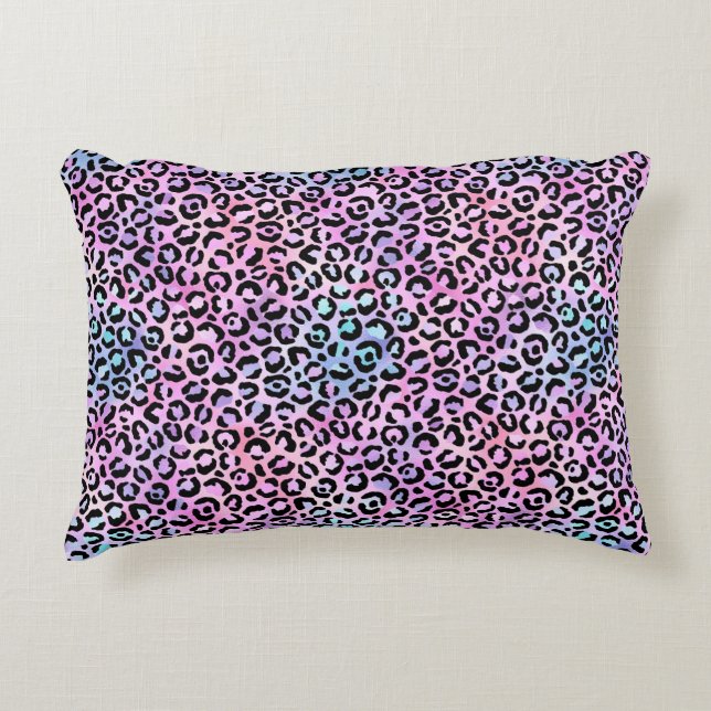 The Iridescent Leopard Series Design 4 Decorative Cushion (Front)