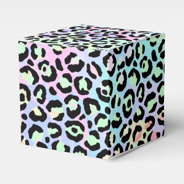 The Iridescent Leopard Series Design 5  Favour Box (Front Side)
