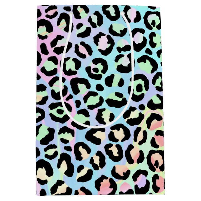 The Iridescent Leopard Series Design 5 Medium Gift Bag (Front)