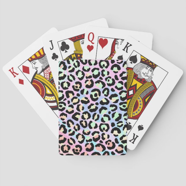 The Iridescent Leopard Series Design 5 Playing Cards (Back)