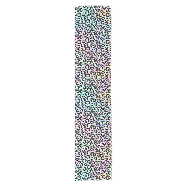 The Iridescent Leopard Series Design 5 Short Table Runner (Front)