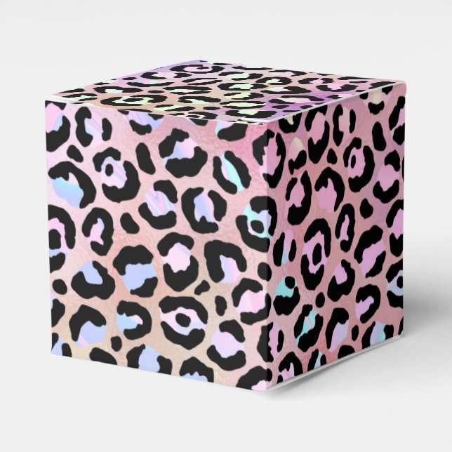 The Iridescent Leopard Series Design 6 Favour Box (Front Side)