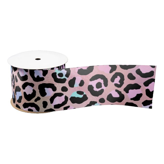 The Iridescent Leopard Series Design 6 Satin Ribbon (Spool)