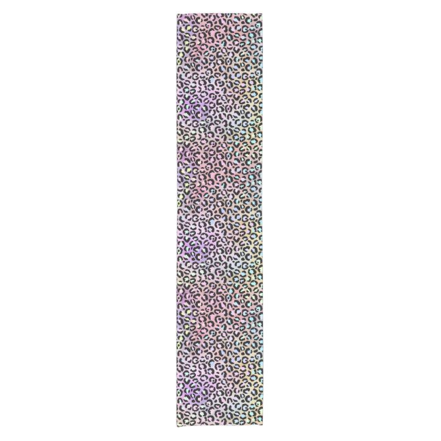 The Iridescent Leopard Series Design 6 Short Table Runner (Front)