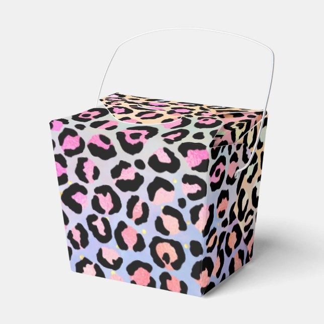 The Iridescent Leopard Series Design 7 Favour Box (Front Side)