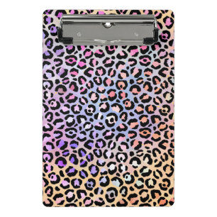 The Iridescent Leopard Series Design 7 Mini Clipboard