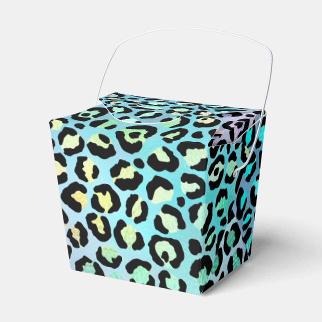 The Iridescent Leopard Series Design 8 Favour Box (Front Side)