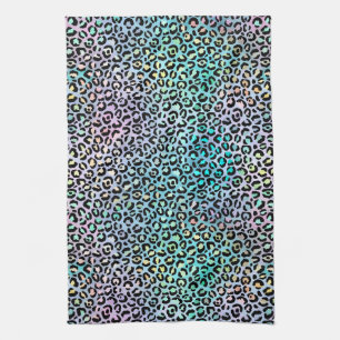 The Iridescent Leopard Series Design 8 Tea Towel