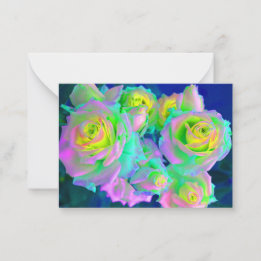 The Iridescent Pearly Roses Card