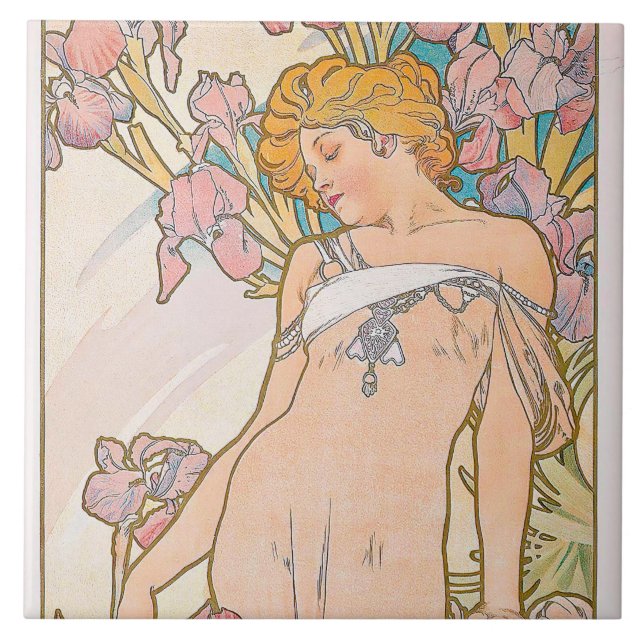 The Iris Flexible Photo Magnet Ceramic Tile (Front)