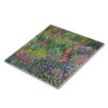 The Iris Garden At Giverny By Claude Monet  Ceramic Tile<br><div class="desc">The Iris Garden at Giverny painted by Claude Monet. Circa 1900.

This image is in the public domain.</div>