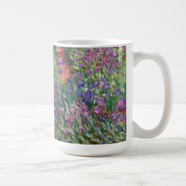 The Iris Garden At Giverny By Claude Monet  Coffee Mug (Right)