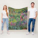 The Iris Garden At Giverny By Claude Monet  Fleece Blanket<br><div class="desc">The Iris Garden at Giverny painted by Claude Monet. Circa 1900.

This image is in the public domain.</div>