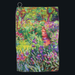 The Iris Garden at Giverny by Claude Monet Golf Towel<br><div class="desc">The Iris Garden at Giverny by Claude Monet. 
Please visit my store for more interesting design and more colour choice =>  zazzle.com/iwheels*</div>