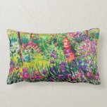 The Iris Garden at Giverny by Claude Monet Lumbar Cushion<br><div class="desc">The Iris Garden at Giverny by Claude Monet. 
Please visit my store for more interesting design and more colour choice =>  zazzle.com/iwheels*</div>