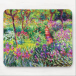 The Iris Garden at Giverny by Claude Monet Mouse Pad<br><div class="desc">The Iris Garden at Giverny by Claude Monet. 
Please visit my store for more interesting design and more colour choice =>  zazzle.com/iwheels*</div>