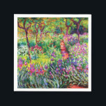The Iris Garden at Giverny by Claude Monet  Napkin<br><div class="desc">Please visit my store for more interesting design and more colour choice. => zazzle.com/iwheels*</div>