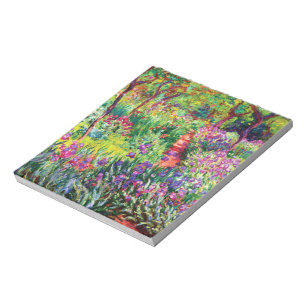 The Iris Garden at Giverny by Claude Monet Notepad