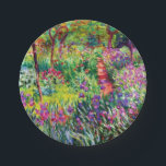 The Iris Garden at Giverny by Claude Monet Paper Plate<br><div class="desc">The Iris Garden at Giverny by Claude Monet. 
Please visit my store for more interesting design and more colour choice =>  zazzle.com/iwheels*</div>